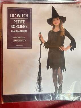 Lil' Witch Child Costume Size Large 12-14